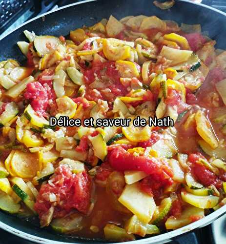 Poëlée de courgettes et tomates aux épices