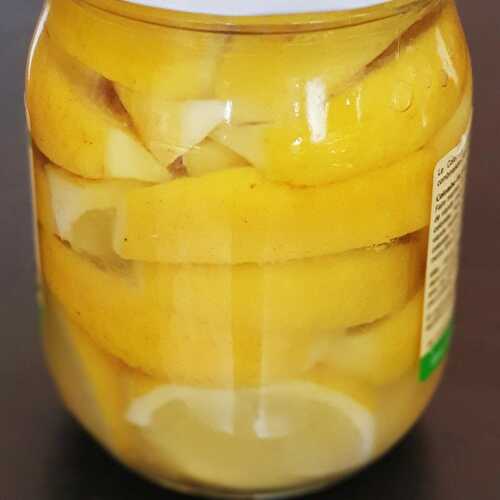 Faire son citron confit salé en saumure