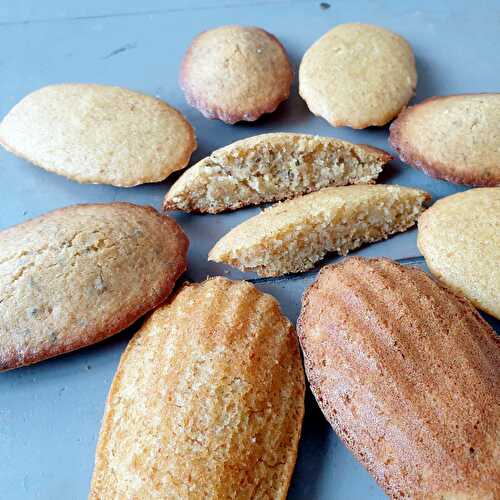 Madeleines sans gluten sans lactose sans oeuf