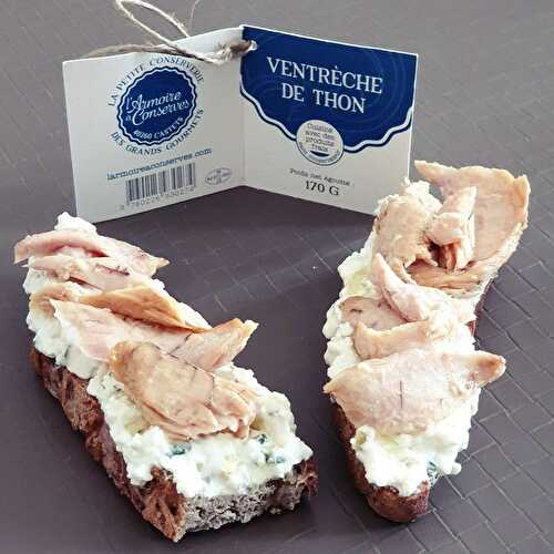 Recette de ventrèche de thon et chèvre frais