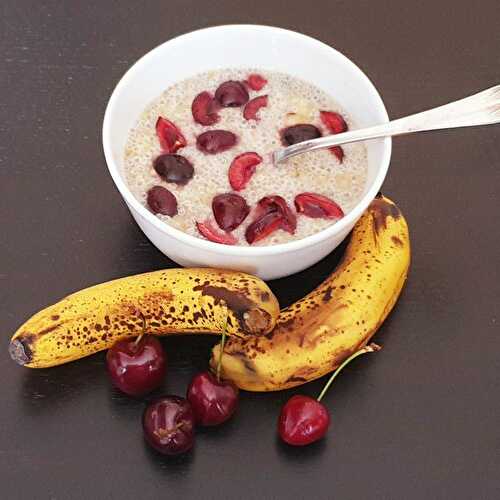 Recette dessert healthy et fruits (trop) murs