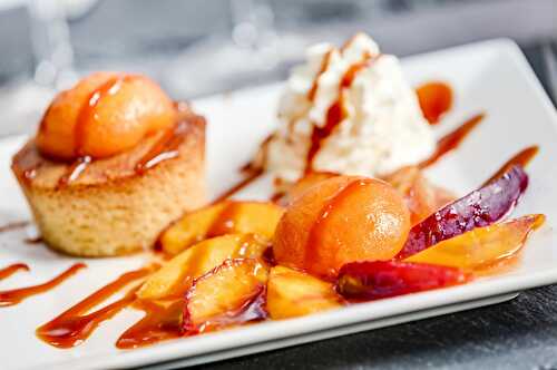 Recette sablé breton et abricots confits au miel et romarin