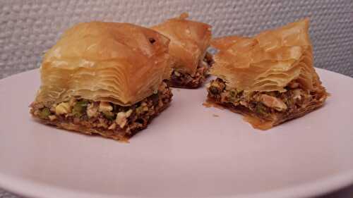 Baklava aux pistaches et amandes