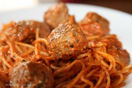 Boulettes de viande à la sauce tomate et mascarpone