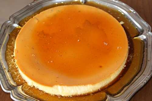 Crème caramel renversé