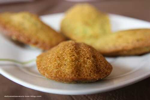 Madeleines au thé vert et à l'orange