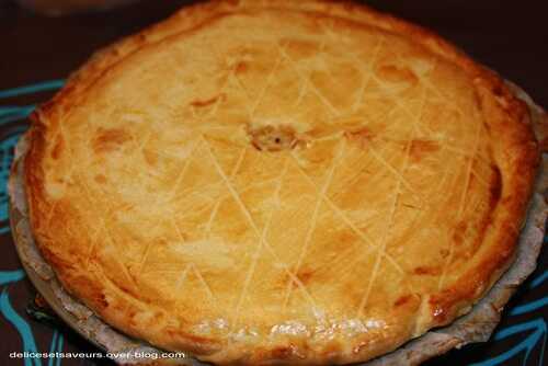 Tourte au poulet et poireaux