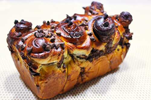 Brioche Roulée au Chocolat - Délicimô ! Blog de Recettes de Cuisine et Pâtisserie