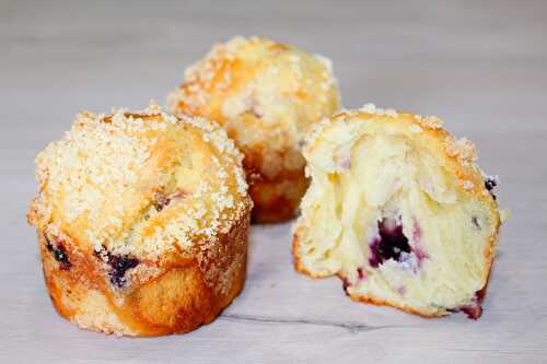 Briochettes Streusel aux Myrtilles - Délicimô ! Blog de Recettes de Cuisine et Pâtisserie