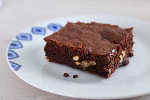 Brownie au Chocolat et aux Noix - Délicimô ! Blog de Recettes de Cuisine et Pâtisserie