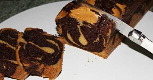 Cake Marbré Chocolat/Vanille - Délicimô ! Blog de Recettes de Cuisine et Pâtisserie