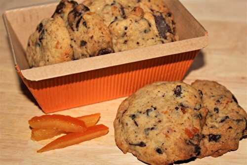 Cookies Chocolat et Oranges Confites - Délicimô ! Blog de Recettes de Cuisine et Pâtisserie