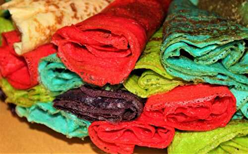 Crêpes Multicolores - Délicimô ! Blog de Recettes de Cuisine et Pâtisserie
