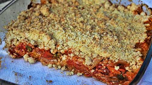 Crumble de Tomates au Parmesan - Délicimô ! Blog de Recettes de Cuisine et Pâtisserie