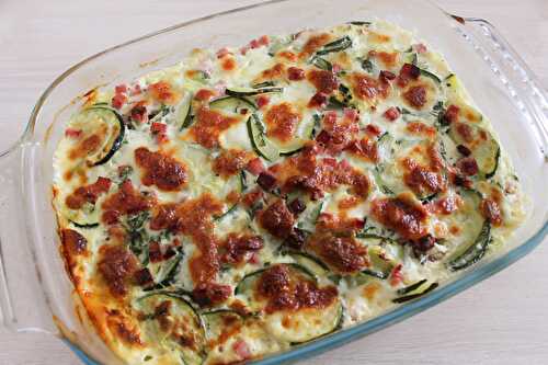 Gratin de Courgettes à la Mozzarella et au Basilic - Délicimô ! Blog de Recettes de Cuisine et Pâtisserie