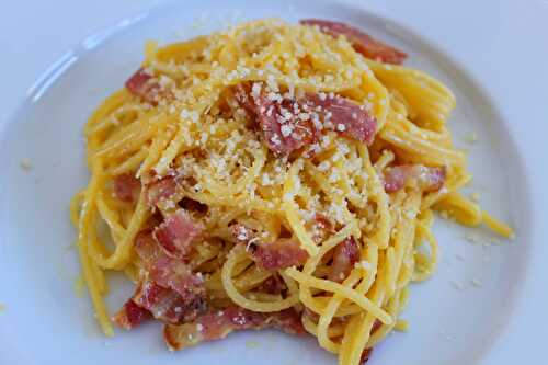 Les Véritables Pâtes à la Carbonara - Délicimô ! Blog de Recettes de Cuisine et Pâtisserie