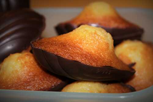 Madeleines Coque Chocolat - Délicimô ! Blog de Recettes de Cuisine et Pâtisserie