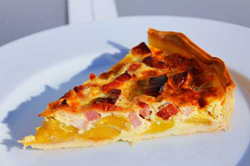 Quiche Poireaux Lardons - Délicimô ! Blog de Recettes de Cuisine et Pâtisserie