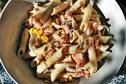 Salade de Pâtes Penne à la Truite des Pyrénées - Délicimô ! Blog de Recettes de Cuisine et Pâtisserie