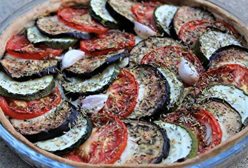 Tarte à l'Anchoïade façon Tian de Légumes - Délicimô ! Blog de Recettes de Cuisine et Pâtisserie