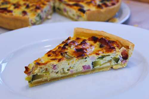 Tarte à la Ricotta, aux Courgettes et aux Lardons - Délicimô ! Blog de Recettes de Cuisine et Pâtisserie