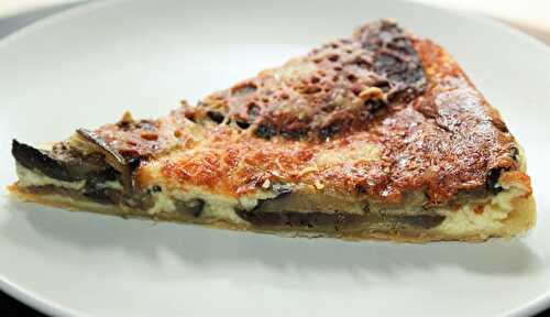 Tarte aux Aubergines et Fromage de Brebis - Délicimô ! Blog de Recettes de Cuisine et Pâtisserie