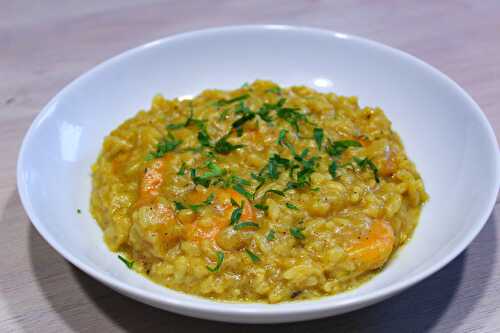 Risotto de Crevettes au Curry - Délicimô ! Blog de Recettes de Cuisine et Pâtisserie