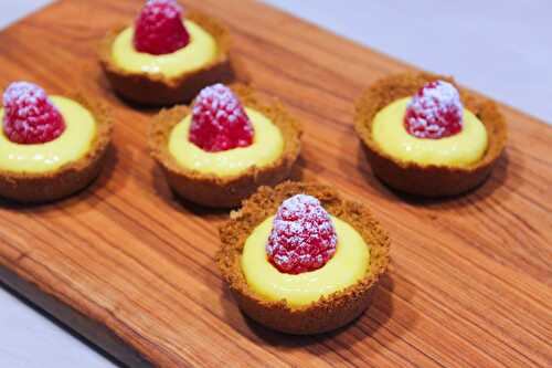 Mini-Tartelettes au Lemon Curd et Framboises - Délicimô ! Blog de Recettes de Cuisine et Pâtisserie