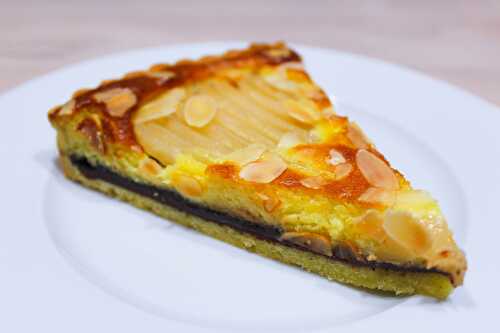 Tarte Poire Amande et Chocolat - Délicimô ! Blog de Recettes de Cuisine et Pâtisserie