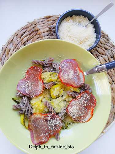 Carbonara de courgettes