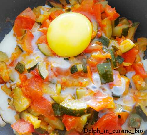 Chakchouka courgettes et tomates