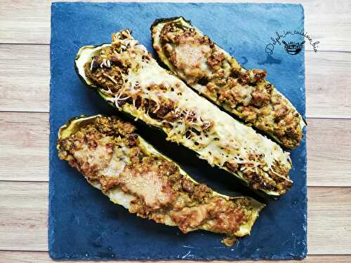 Courgettes farcies au steack haché maigre