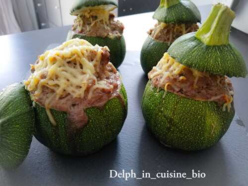 Courgettes rondes farcies