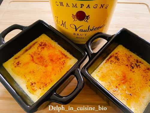 Crème brûlée au champagne