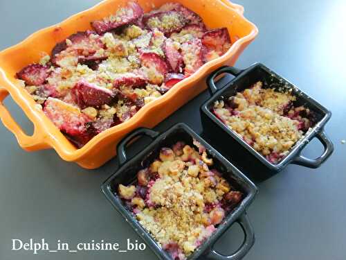 Crumble pommes et prunes