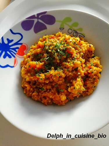 Lentilles corail et quinoa au curry