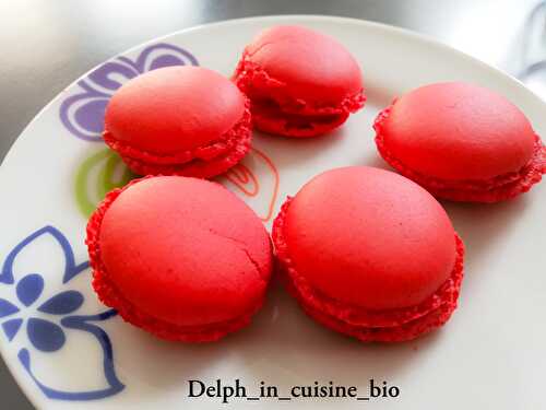 Macarons à la fraise