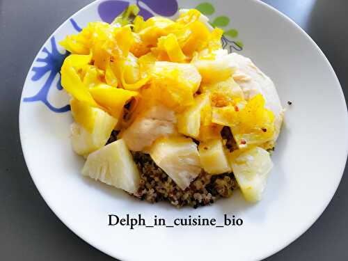 Poulet à l’ananas et quinoa