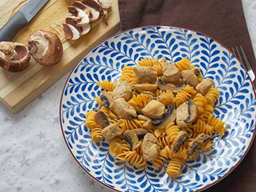 Poulet à la crème & champignons