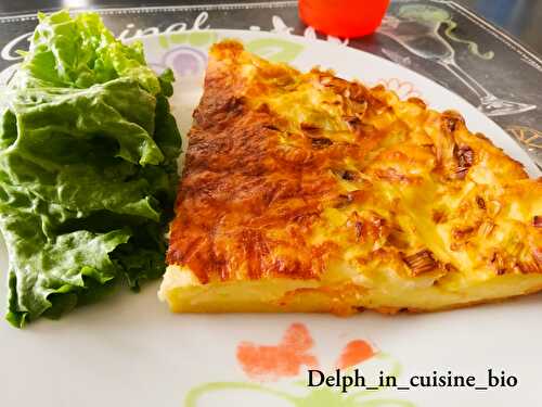 Quiche au saumon et poireaux