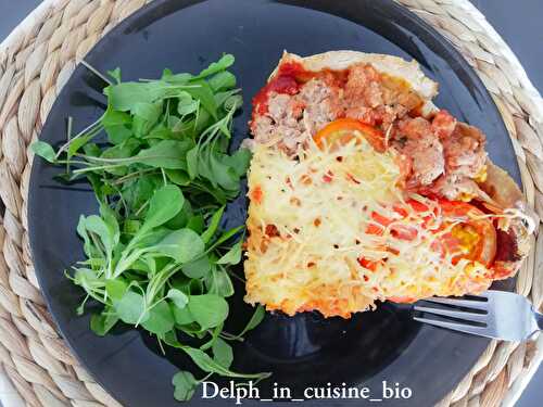 Tarte au thon et tomates