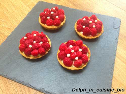 Tartelettes aux framboises et amandes