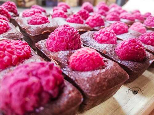 Financiers au cacao & framboises