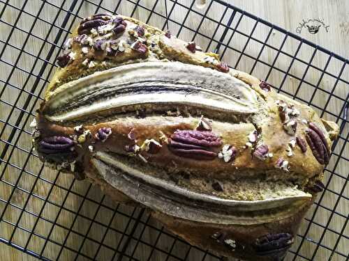 Bananabread aux noisettes & noix de pécan