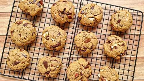 Cookies au cappuccino, amandes & chocolat