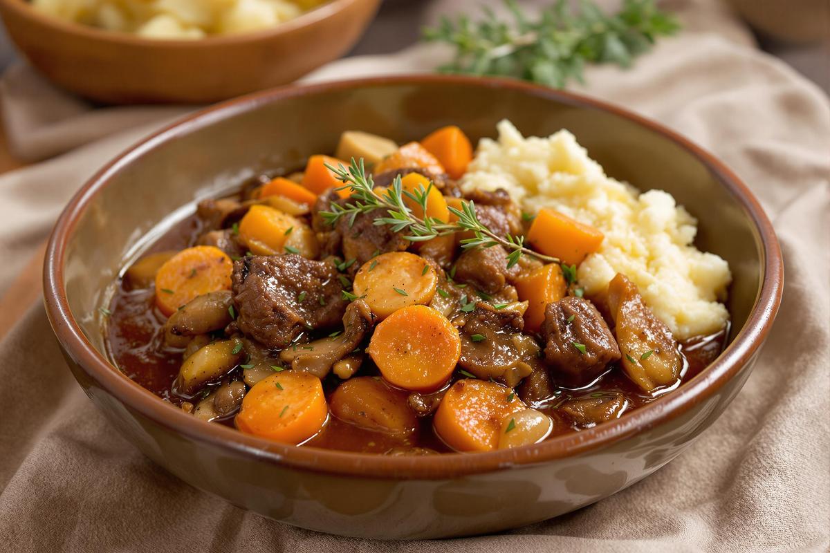 Bœuf bourguignon recette de grand-mère sans marinade