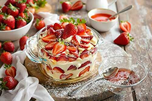 Dans quoi tremper les biscuits pour un tiramisu aux fraises ?