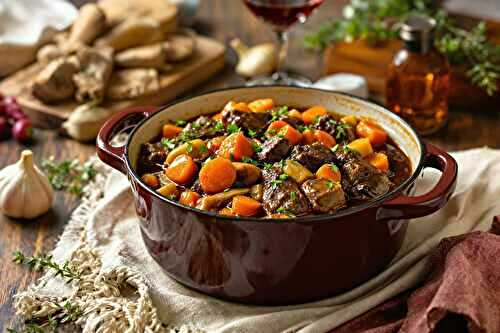 Temps de cuisson bœuf bourguignon cocotte en fonte