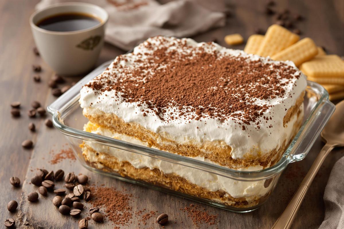 Tiramisu à la crème fraîche sans mascarpone