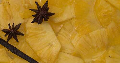 Carpaccio d’ananas épicé. Recette KitchenAid pour dessert frais après barbecue en doudoune (cherchez l’intrus).